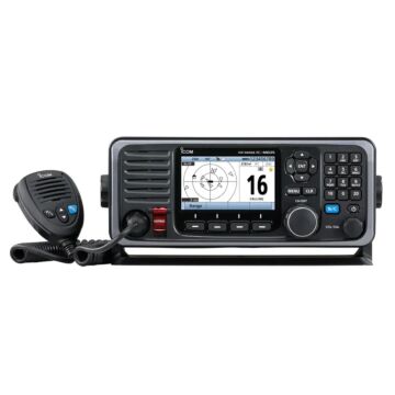 IC-M605EURO Marine VHF radio INT/Basel channels, ATIS, DSC, AIS RX, Optional Command Mic, NMEA2000, IPX8 (with HM-205RB, OPC-)