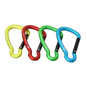 KONG Carabiner asym. aluminium 5x52mm red/black