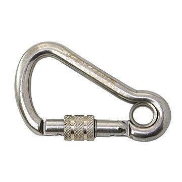 KONG carabiner asym. with union nut and thimble A4 8x86mm