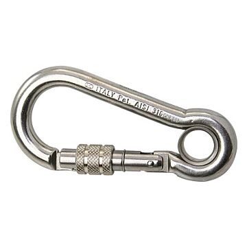 KONG Karabiner mit Überwurfmutter und Kausche A4 10x100mm