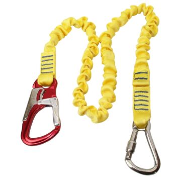 KONG Lifeline Evo with stainless steel carabiner, 1 aluminium carabiner, stretch strap 1.75m