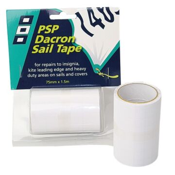 PSP Dacron sail repair tape PES 75mm 1.5m white