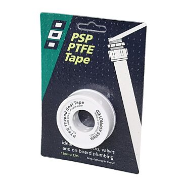 PSP sealing tape for pipe thread PTFE 12mm 12m white