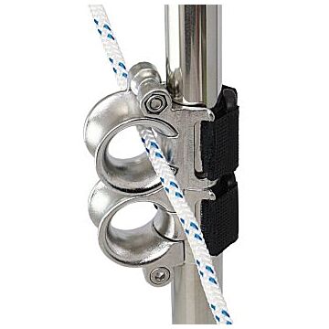 WICHARD railing eyelet for fastening A4L for rope 2x 20mm, railing 25mm