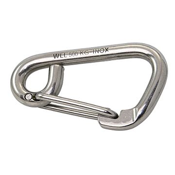 WICHARD Carabiner asym. with eye A4 6x60mm