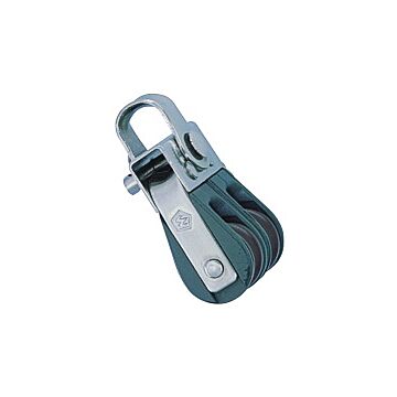 WICHARD double block sliding 18mm, rope 4-6mm, shackle