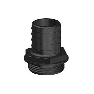 TRUDESIGN hose nozzle Aquavalve 1-1/2" for hose 25mm black