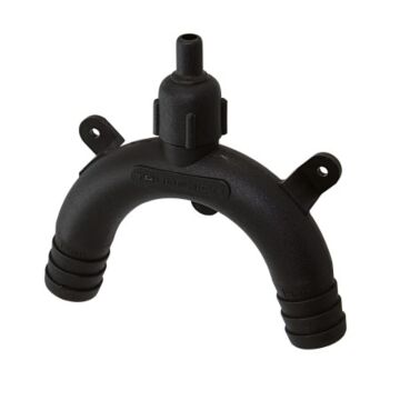 TRUDESIGN gooseneck valve nylon/GFK for hose 19mm black