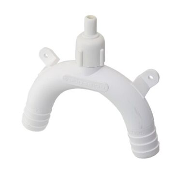 TRUDESIGN gooseneck valve nylon/GFK for hose 38mm white