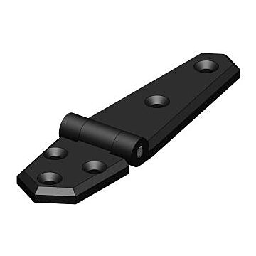 KS hinge black 134x35mm 2-pc. self-service pack