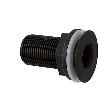 TD through-hole KS black FLUSH 1/2"