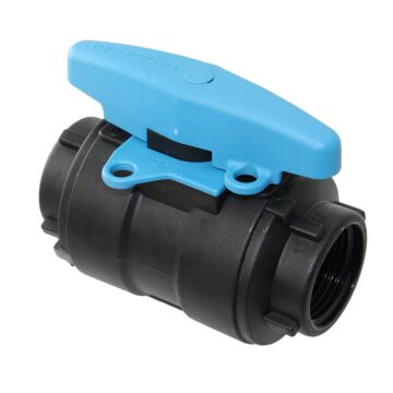 TRUDESIGN ball valve with T-handle nylon/GFK 1/2" SB-Pack