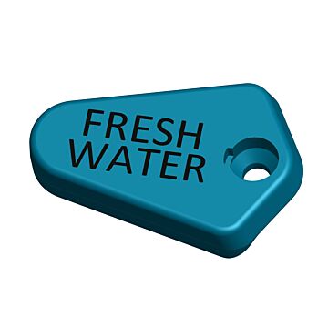 TRUDESIGN Fresh Water badge for ball valve lever 1-1/4", 1-1/2", 2"