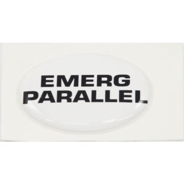 Autocollant BEP ' LBL OVAL BAT SW EMERG