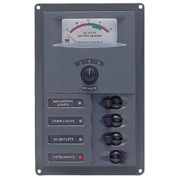 BEP Trennschalter-Panel DC 12V 4x 1-polig