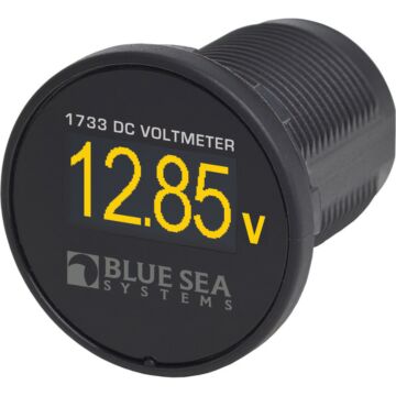 Blue Sea Mini OLED DC Voltmeter - Geel