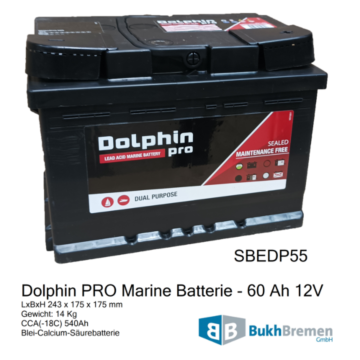 Dolphin PRO Marine Batterie - 60 Ah 12V