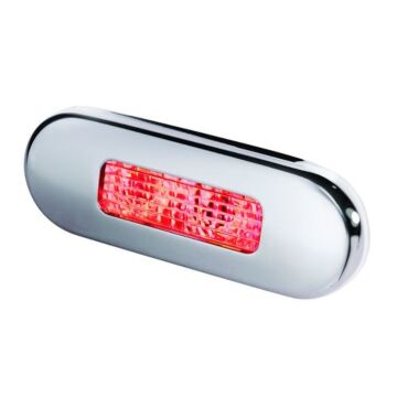 Hella LED Stufenleuchte rot rostfrei satiniert