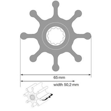 Johnson Impeller voor F7 pomp, nitril