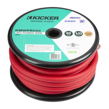 KICKER Marine Audio 0AWG Rotes Stromkabel 15 m