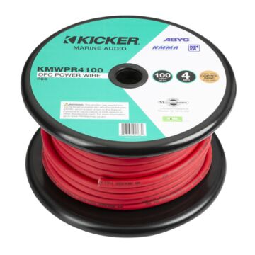 KICKER Marine Audio 4AWG Rotes Stromkabel 30m