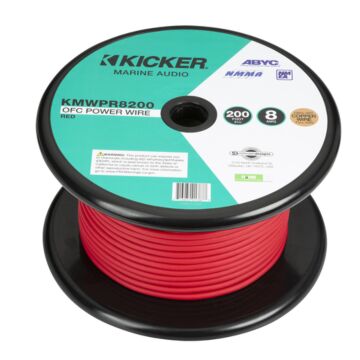 KICKER Marine Audio 8AWG Rotes Stromkabel 60m