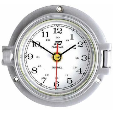 PLASTIMO 3 ZOLL UHR CHROM MATT
