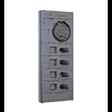 PLASTIMO 4--fach Schalttafel mit USB Steckdose