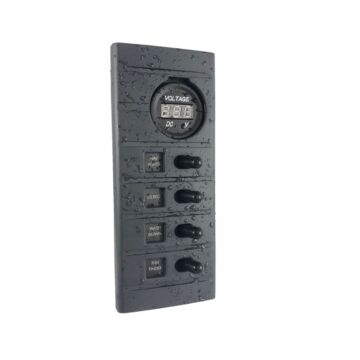 PLASTIMO 4--fach Schalttafel mit Voltmeter