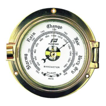 PLASTIMO 4 ZOLL BAROMETER MESSING