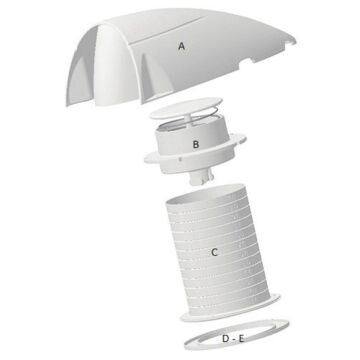 PLASTIMO ABDECKRING FUER DORADEBOX STROMLINIENF.
