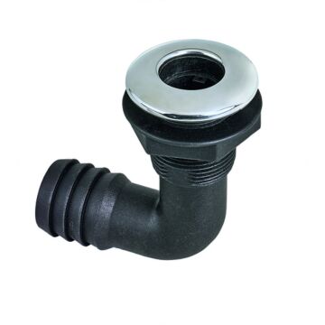 PLASTIMO ONBOARD INLET COUDE NYLON S/S FLANGE 3/4'