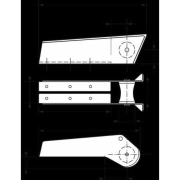 PLASTIMO BOW ROLLER ALU ANOD. 330X150X60MM