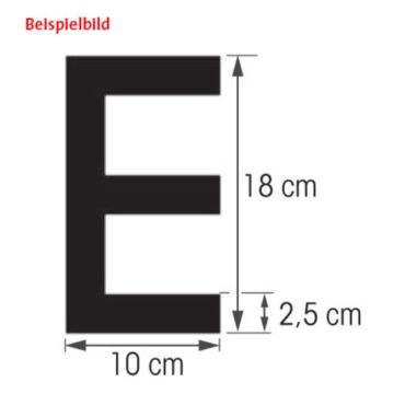 PLASTIMO Buchstabe A, 18cm, schwarz