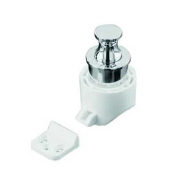 PLASTIMO CHR.BR TH16 NICKEL LOCK, PUSH-BUTTON
