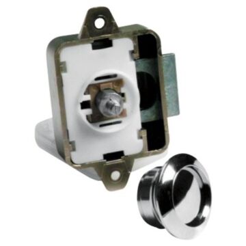 PLASTIMO CHR.BR WHITE LOCK +PUSH-BUTTONS /E13