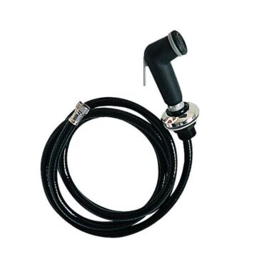 PLASTIMO shower fitting with hose Black
