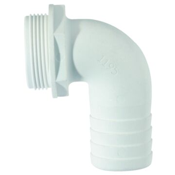 PLASTIMO FITTING 90° 1''1/2 HOSE D38 BLACK WATER
