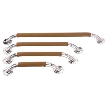 PLASTIMO HANDRAIL INOX + LEATHER COVER 380 MM