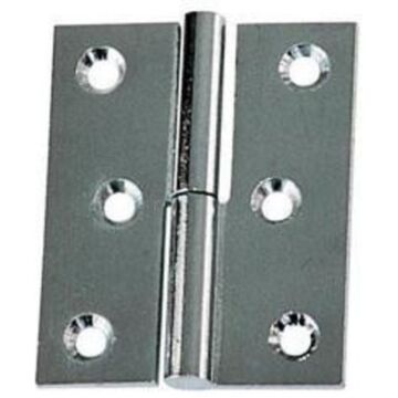 PLASTIMO CROCHET GAUCHE 70X40MM BRASS CHROMED