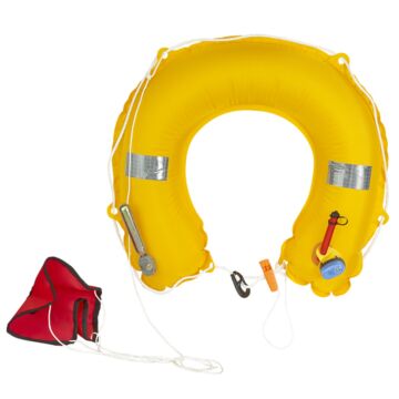 PLASTIMO HUFEISENRETTUNGSRING AUFBLAS. WEIß