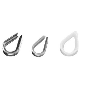 Cosse PLASTIMO polyamide 10 mm blanc