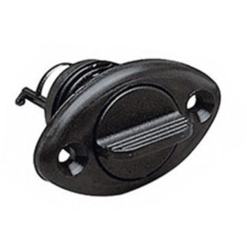 PLASTIMO drain plug oval black 1417N 10pcs
