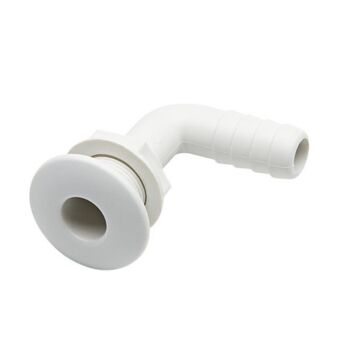 PLASTIMO RIBBED ANGLED THRU-HULL FITTING Ø38MM