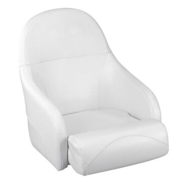 PLASTIMO SEAT WITH FOLD. BACKREST WHITE VINYL