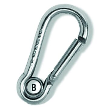 PLASTIMO SNAP HOOK WITH EYE ST/STEEL 60MM