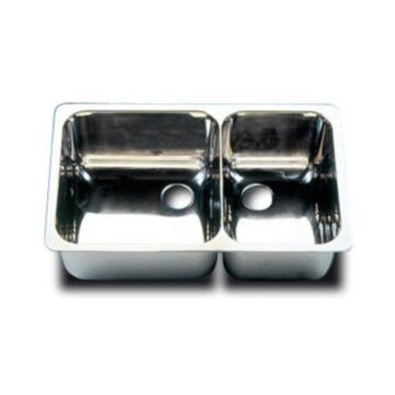 PLASTIMO ST.S DBLE SINK 33X33X20/33X23X20R