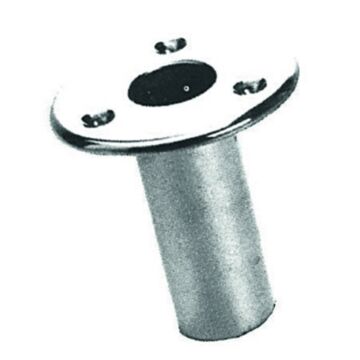 PLASTIMO SUPPORT FOR BUILT-IN POLE CH.BRASS Ø25MM