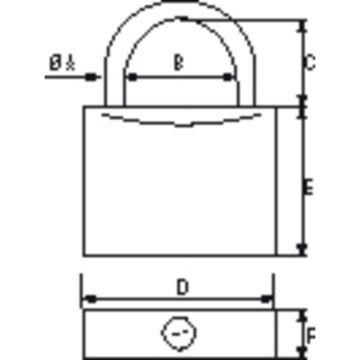 PLASTIMO HANGSLOT LANGE BEUGEL 40MM