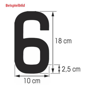 PLASTIMO chiffre 0, 18 cm, blanc, RIB